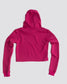 Black TERK Rally Crop Hoodie