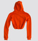 TERK Rally Elastic Crop Hoodie — Orange