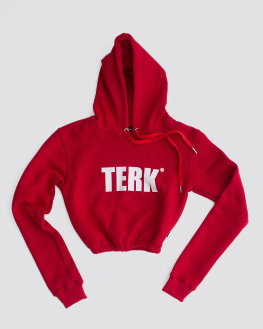 ELASTIC TERK RALLY CROP HOODIE