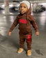 2-Piece RED HUMANRIGHT HOODIE & PANTS SET